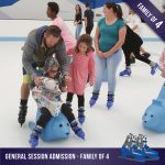 General ice skating for a family of 4