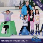 General ice skating for a family of 5